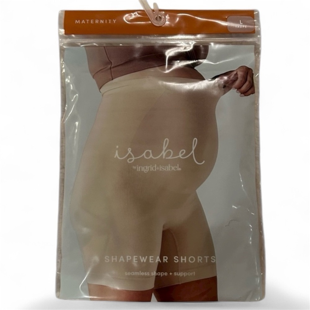 Isabel Maternity by Ingrid & Isabel Shapewear Shorts - Cream. NIP